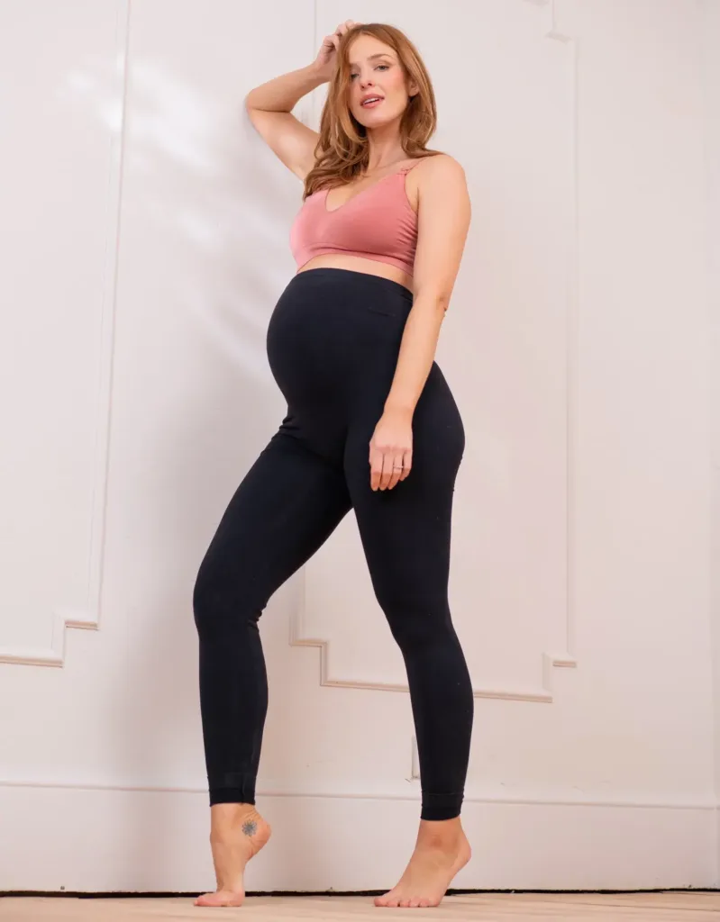 Seamless Over Bump Leggings Black