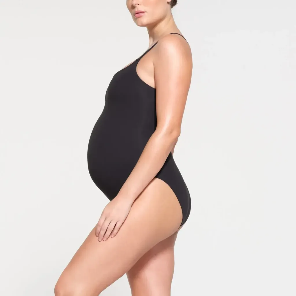 Fits Everybody Maternity Brief Bodysuit | Onyx