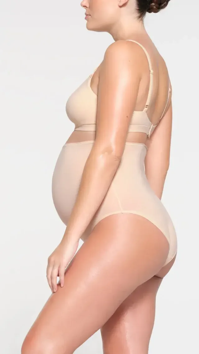 Fits Everybody Maternity High-Waisted Brief | Sand