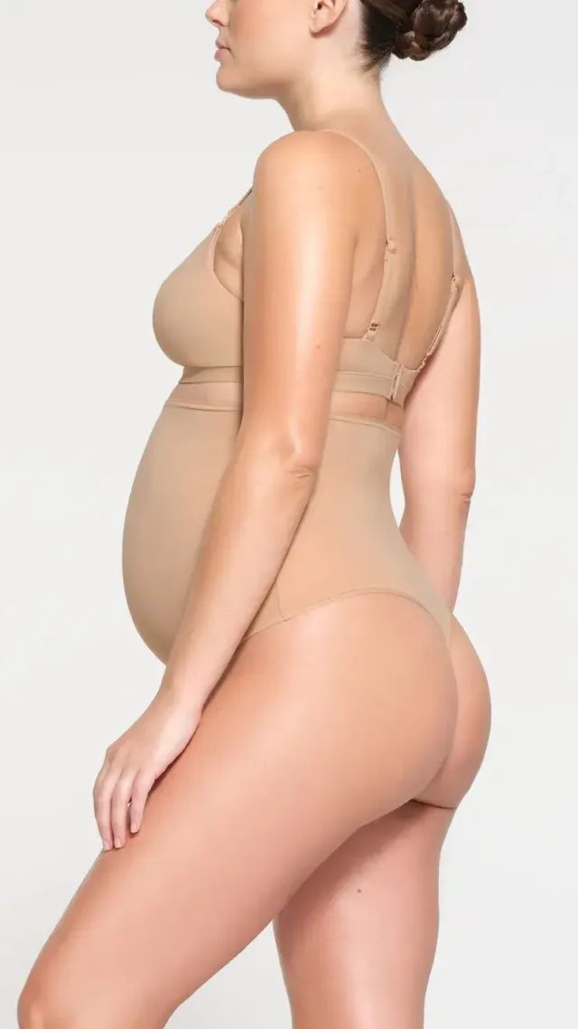 Fits Everybody Maternity High-Waisted Thong | Clay