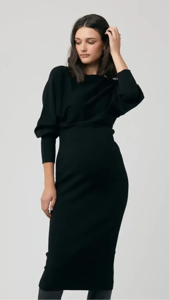 Sloane Knit Dress Black