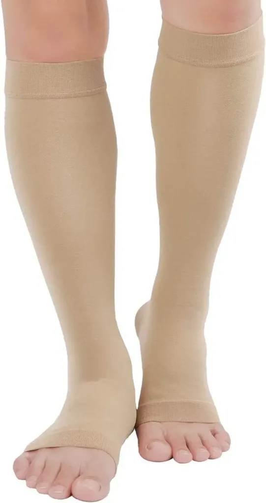 Tofly® Knee High Compression Stockings Beige