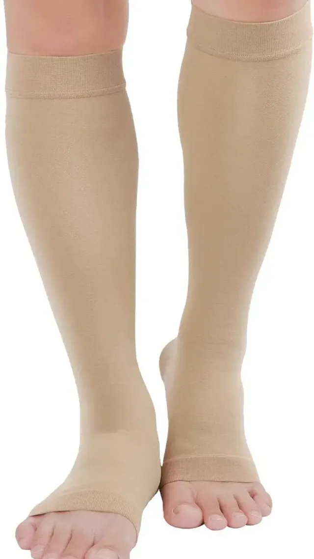Tofly® Knee High Compression Stockings Beige