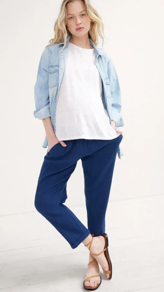 The Colby Pant Indigo Blue