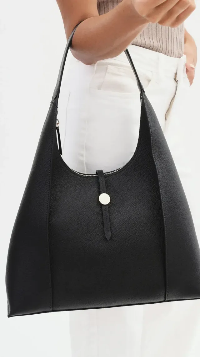 Vivienne Shoulder Bag Black Leather