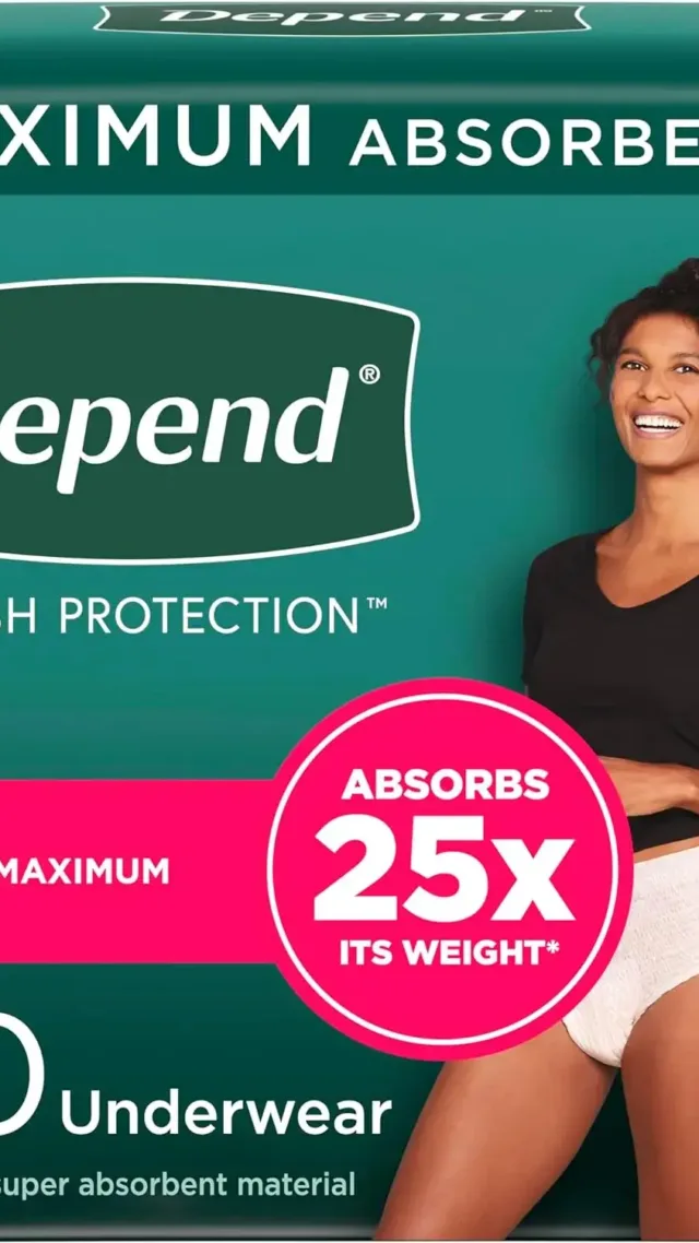 Depend Fresh Protection Adult Incontinence & Postpartum Bladder Leak Blush