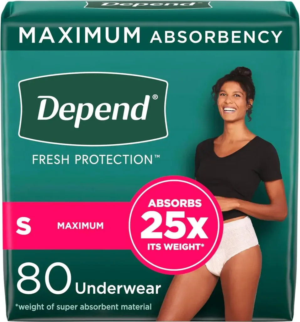 Depend Fresh Protection Adult Incontinence & Postpartum Bladder Leak Blush