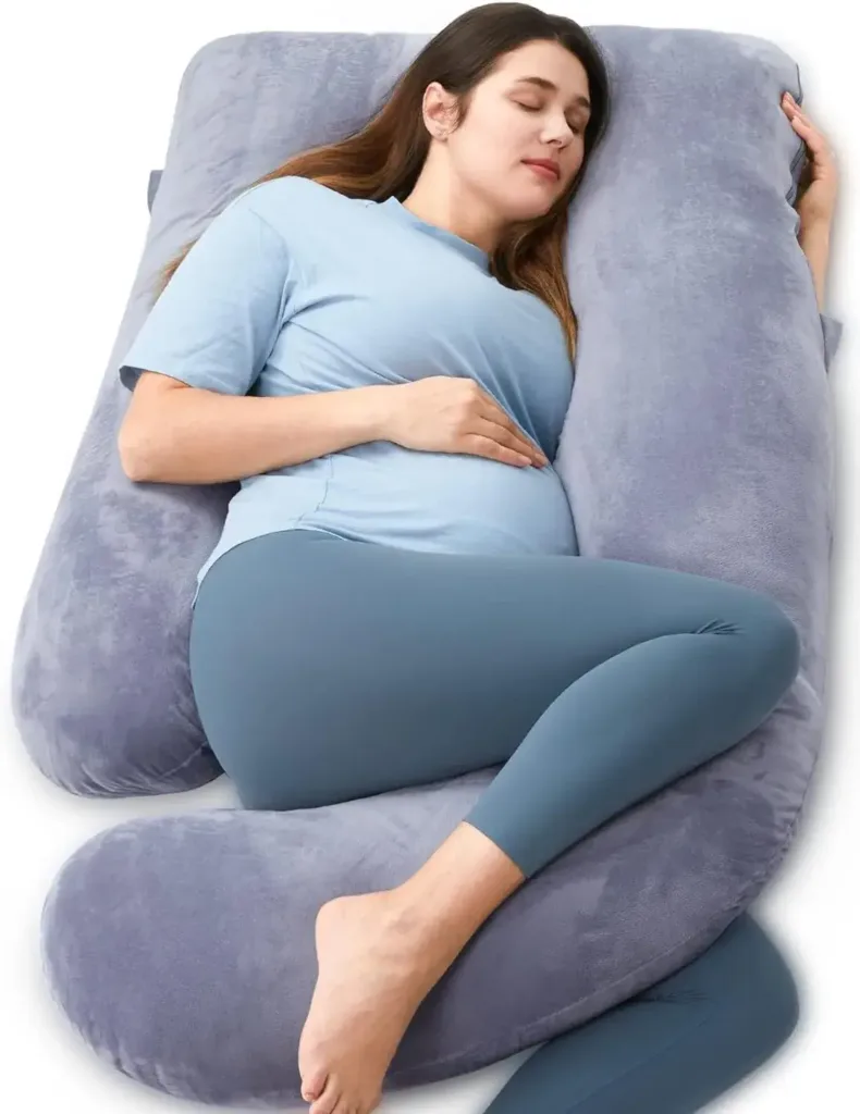 Momcozy Pregnancy Pillows For Sleeping Grey