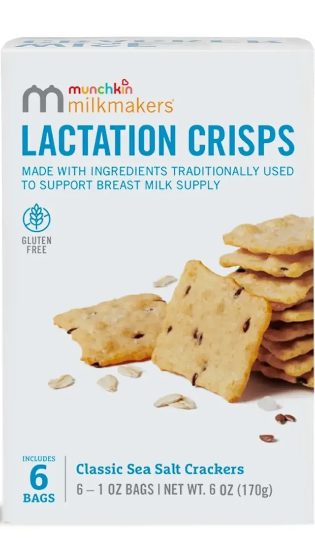 Munchkin Milkmakers Lactation Crisps For Nursing, Breastfeeding & Pumping Moms