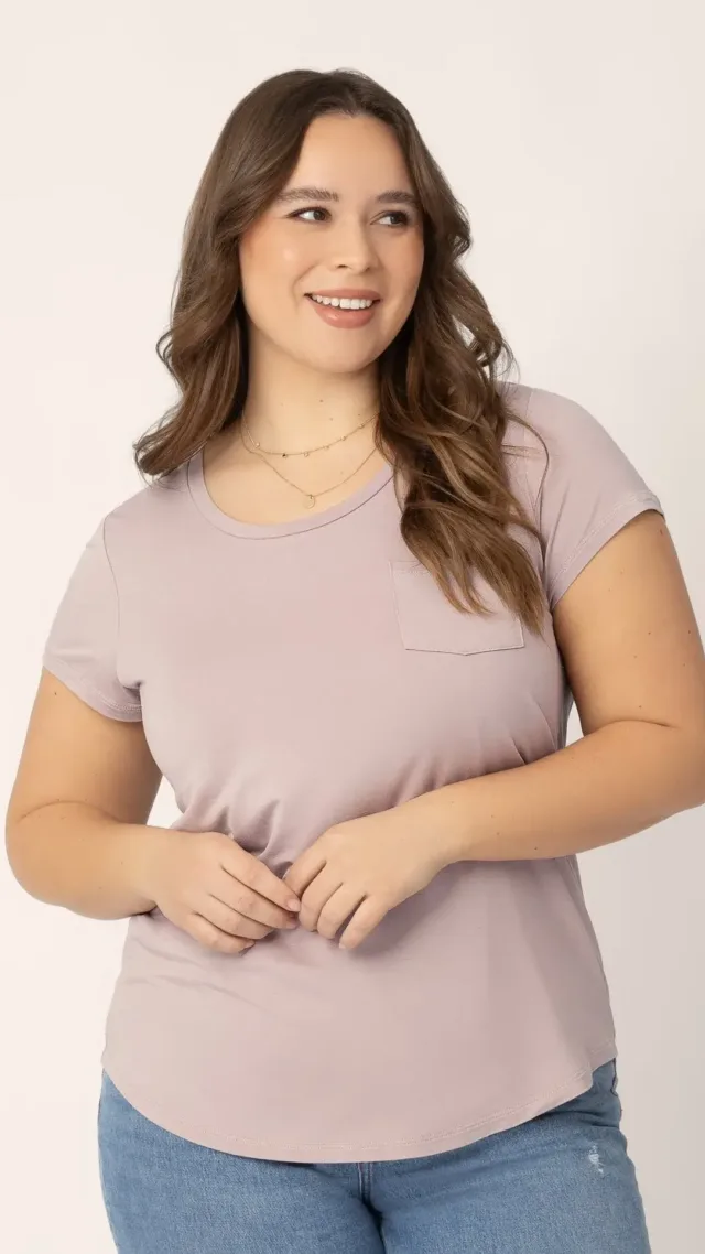 Everyday Maternity & Nursing T-Shirt Lilac Stone