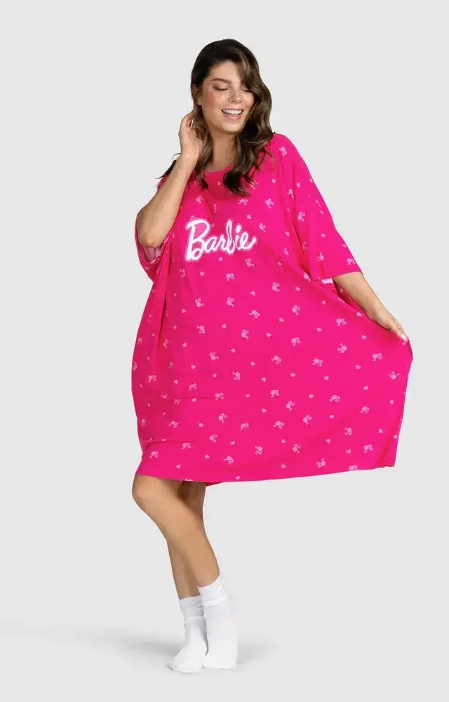 Barbie™ Oodie Sleep Tee Multi, Pink
