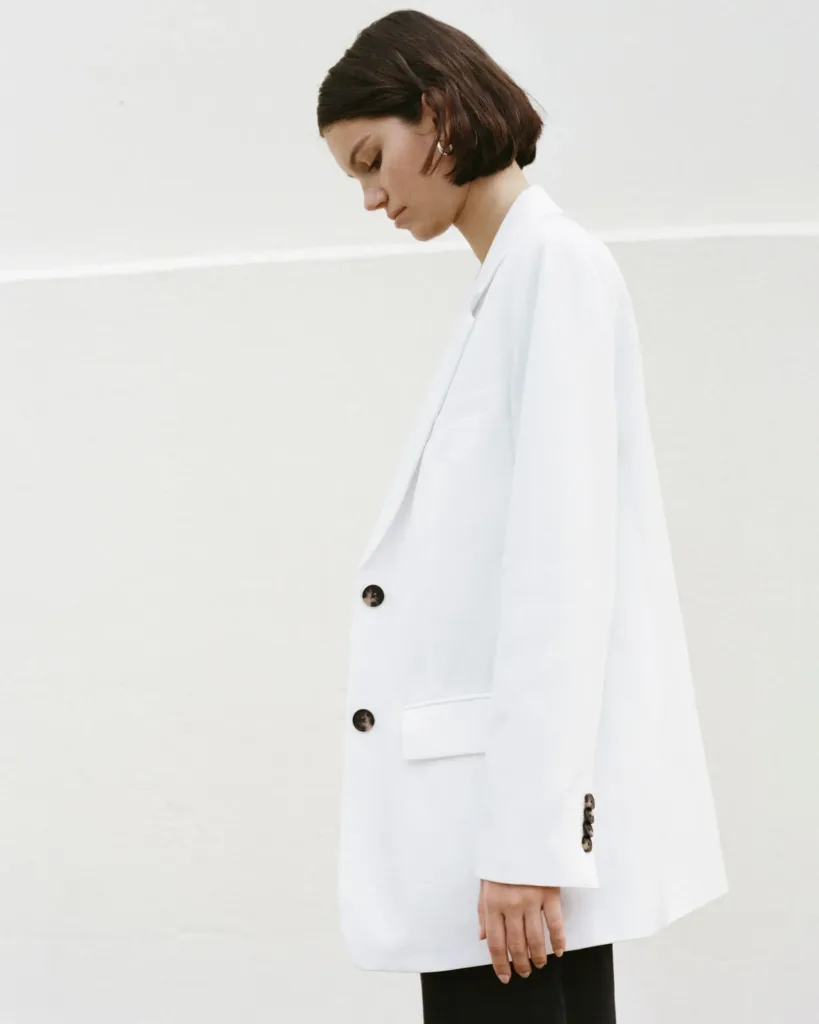 The Oversized Blazer In Buttersmooth White