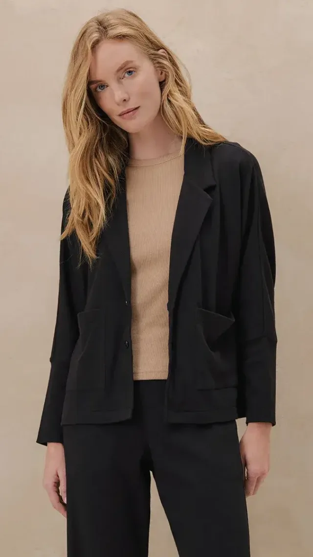 Airplane Relaxed Blazer Black