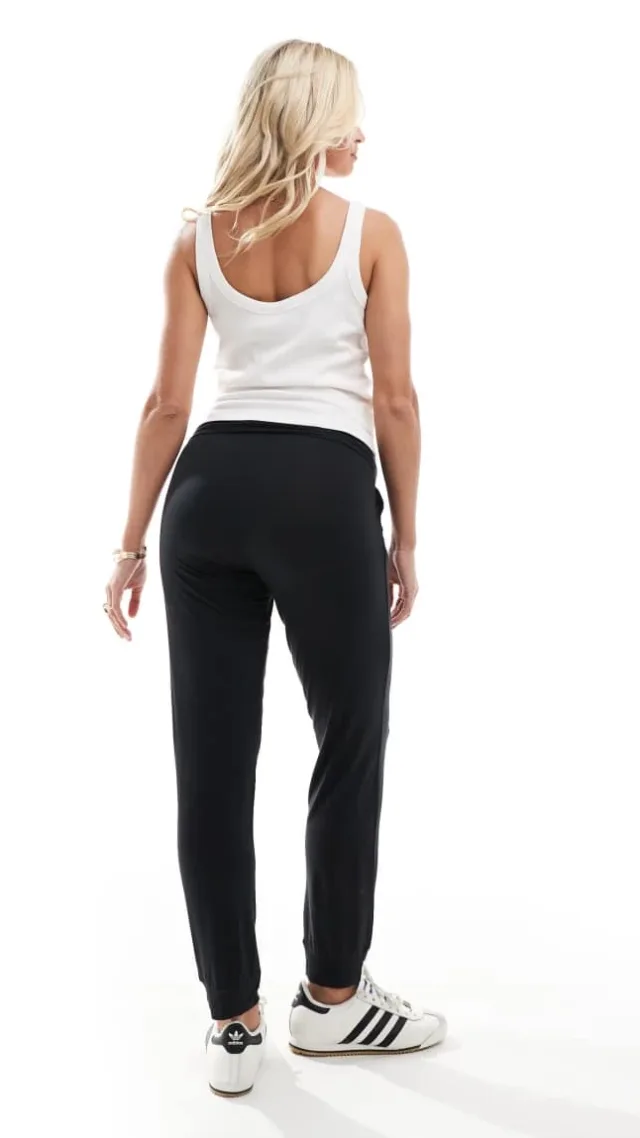 Mamalicious Maternity Super Soft Over The Bump Lounge Pants In Black