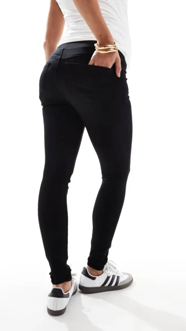 Only Maternity Rain Jeggings In Black