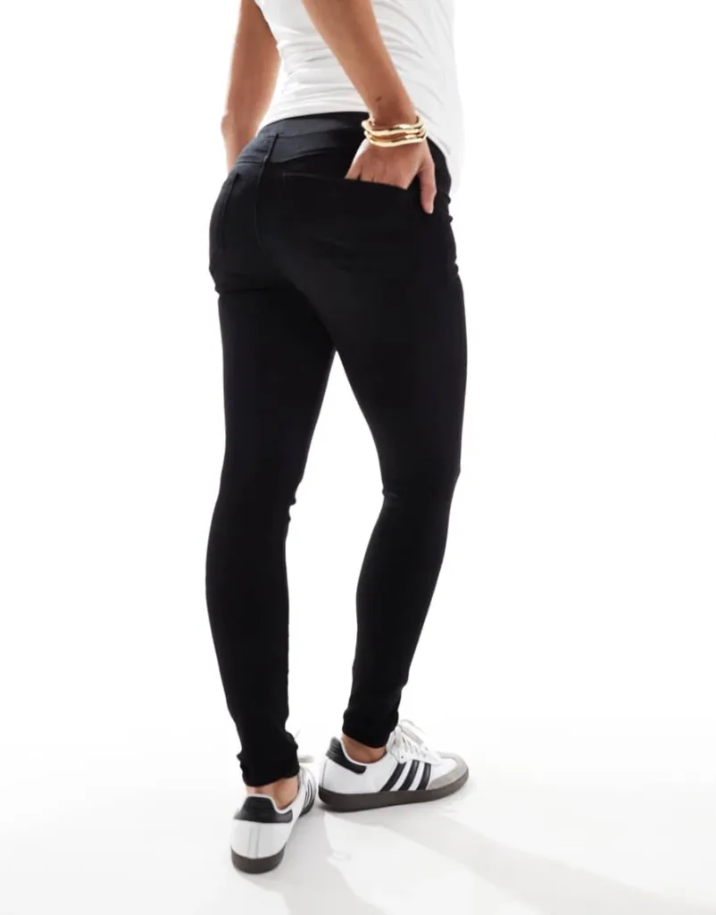 Only Maternity Rain Jeggings In Black