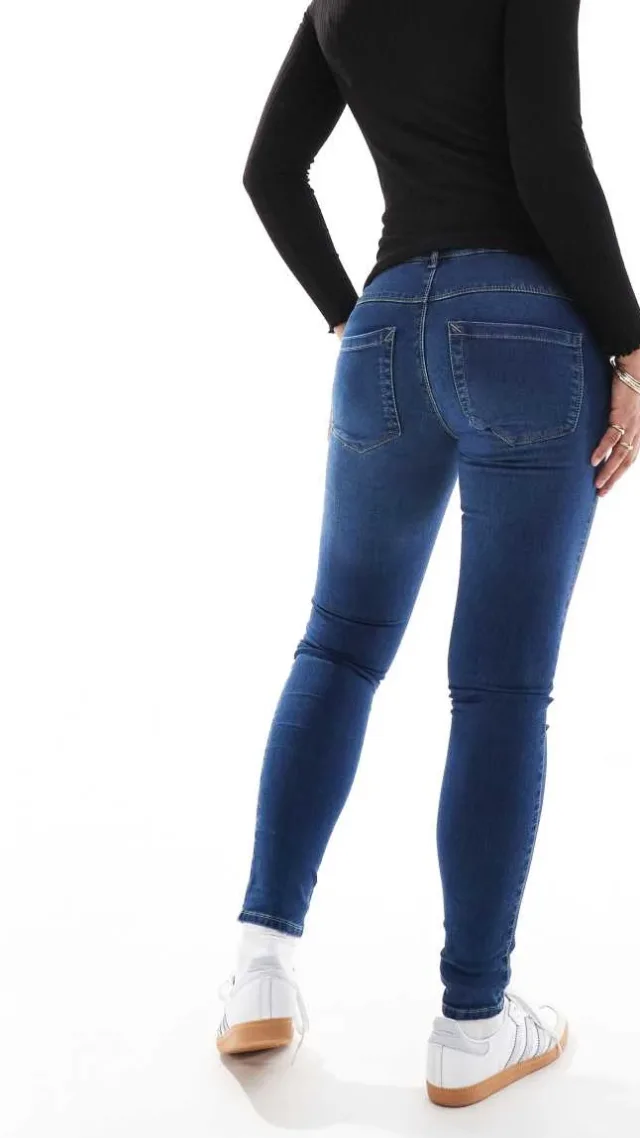 Only Maternity Royal Skinny Jeans In Mid Blue