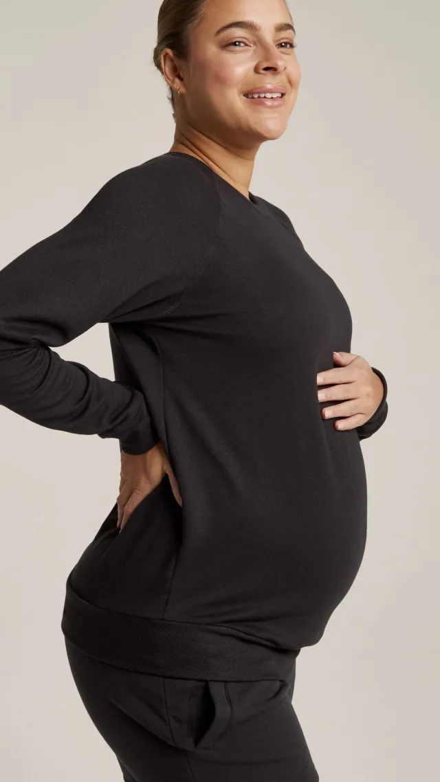 Favorite Raglan Maternity Pullover