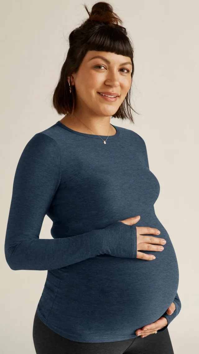 Featherweight Count On Me Maternity Crew Pullover