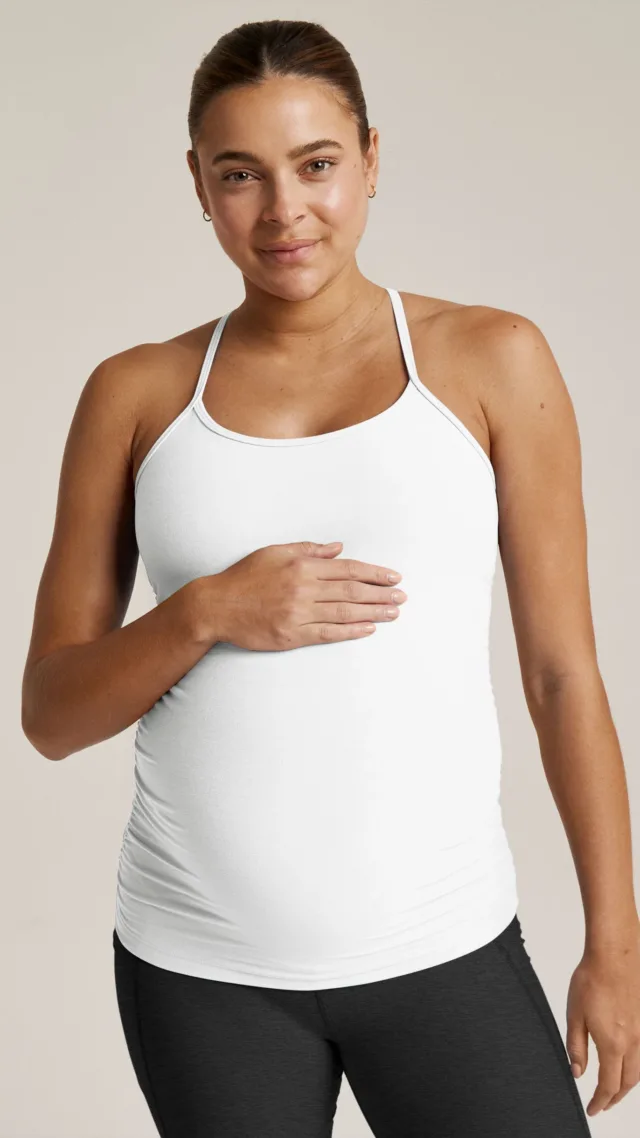 Spacedye Keep Your Cool Maternity Slim Racerback Tank