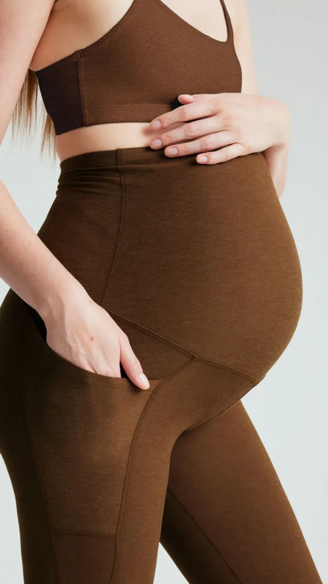 Spacedye Love The Bump Maternity Pocket Midi Legging