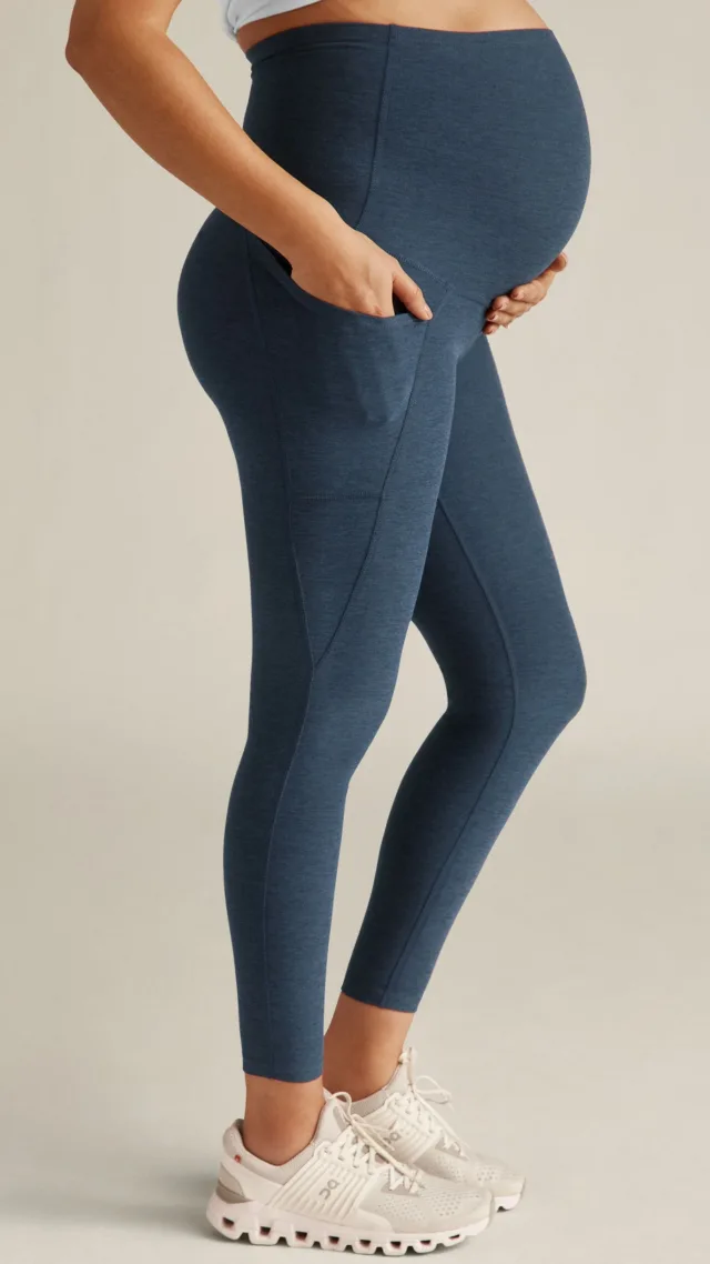 Spacedye Love The Bump Maternity Pocket Midi Legging