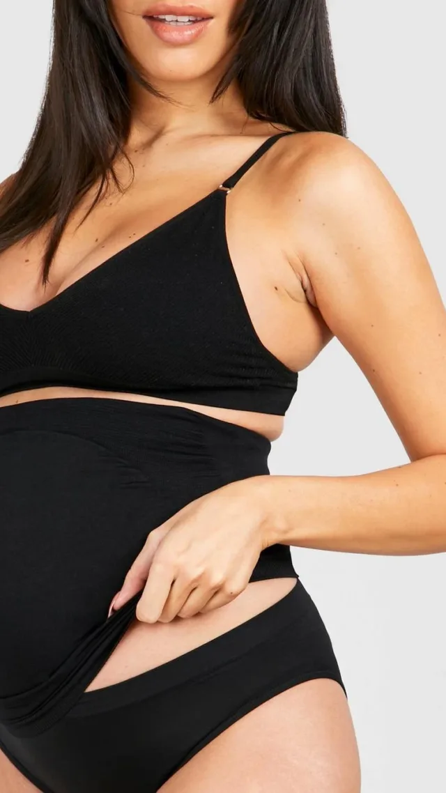 Black Maternity Bump Support Band