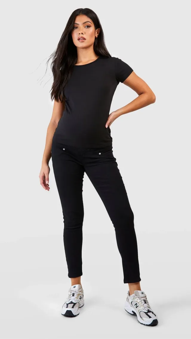 Black Maternity Skinny Jeans