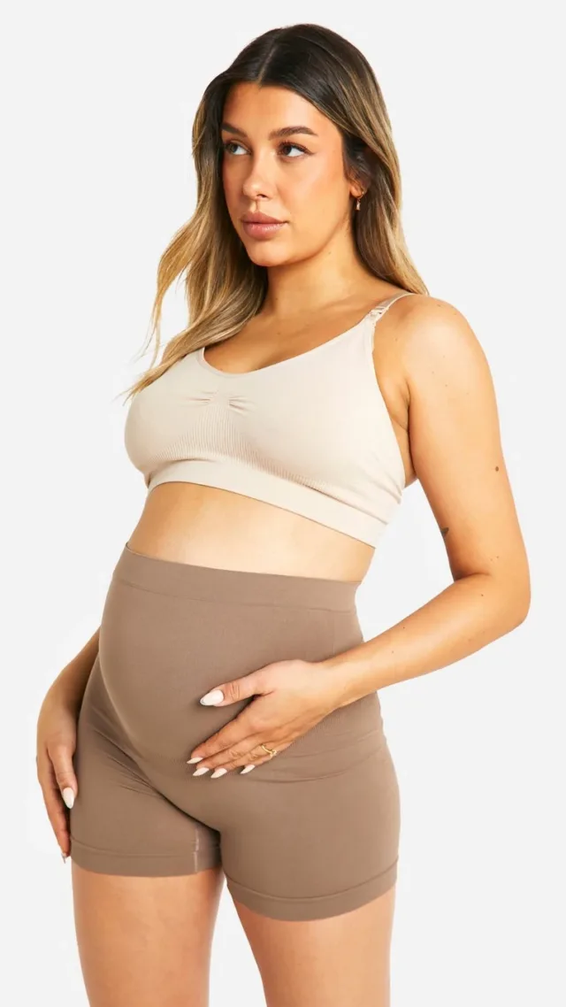 Mocha Maternity Contour Shapewear Shorts