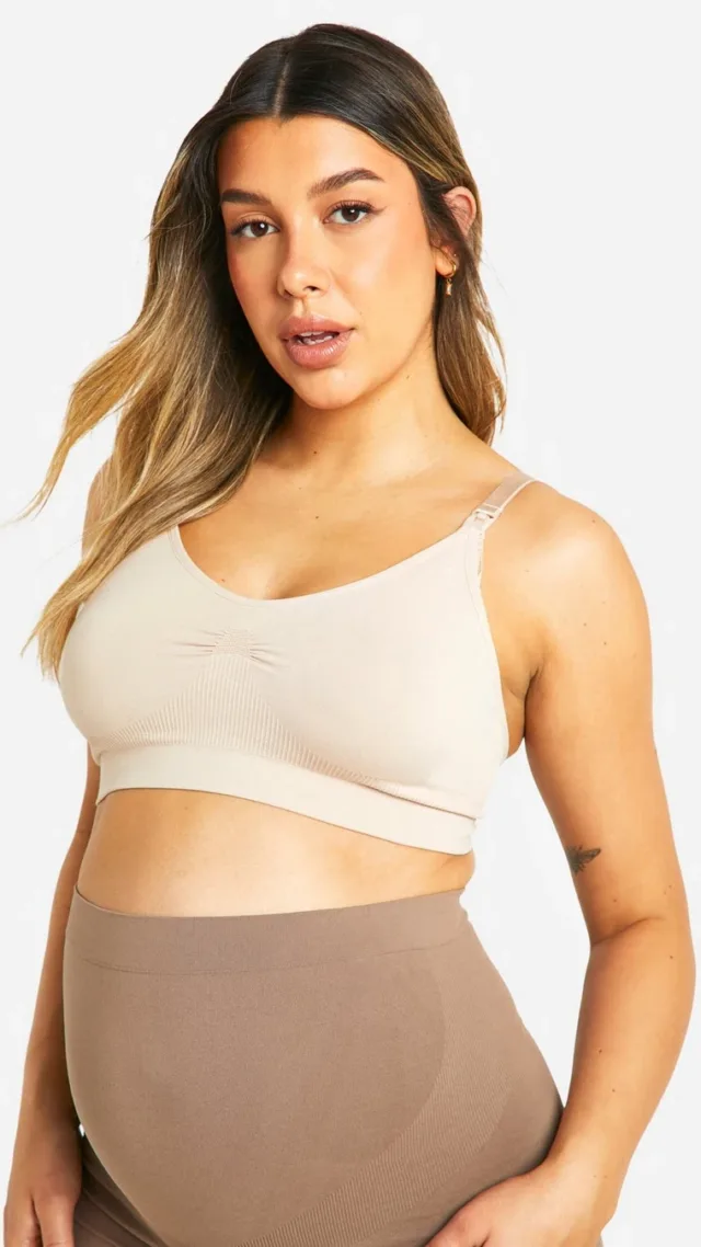 Nude Maternity Seamless Nursing Bra