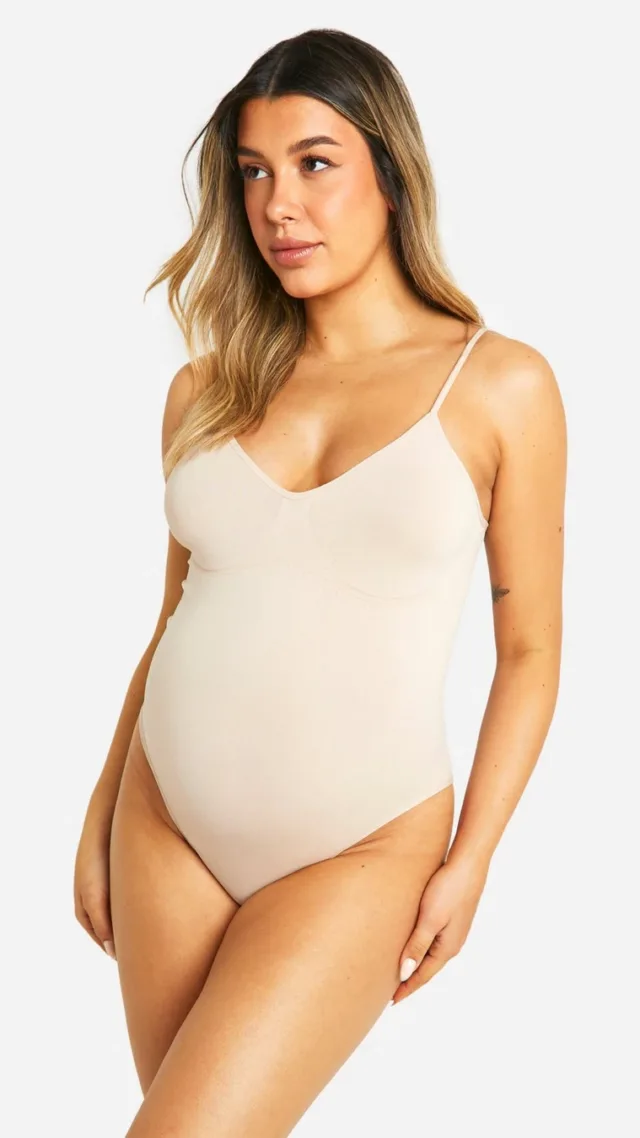 Nude Maternity Seamless Shapewear Bodysuit