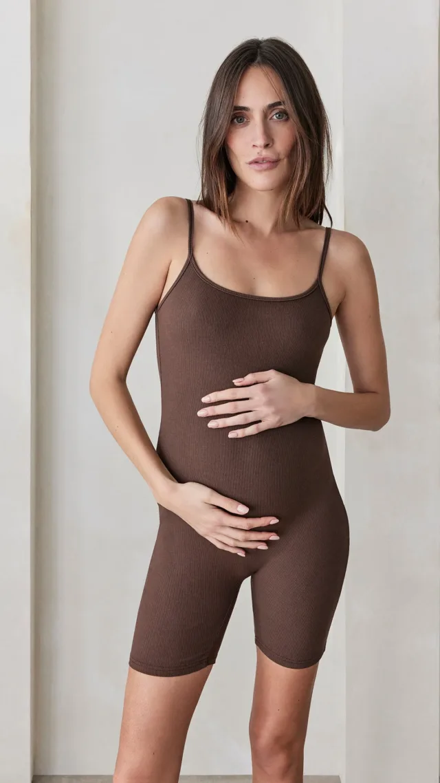 Sculpting Rib Romper