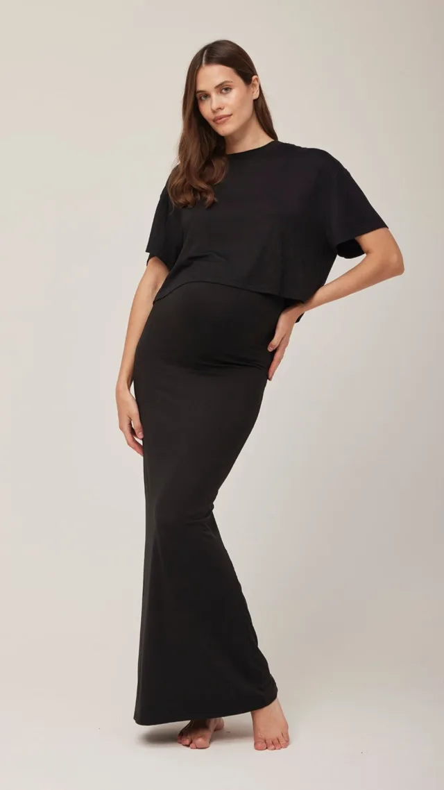 The Long Maternity Skirt