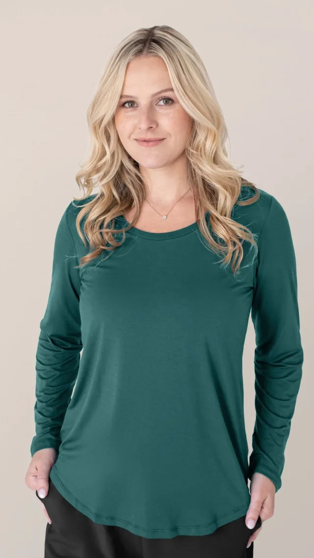 Bamboo Maternity & Nursing Long Sleeve T-Shirt