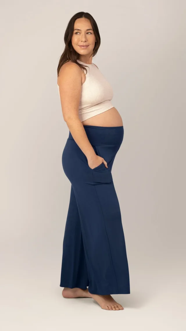 Bamboo Wide Leg Maternity & Postpartum Lounge Pant