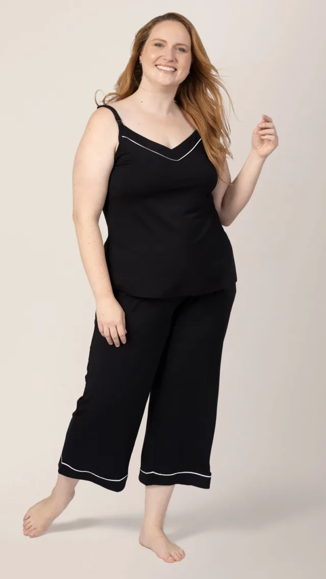 Clea Bamboo Nursing Tank & Capri Pajama Set