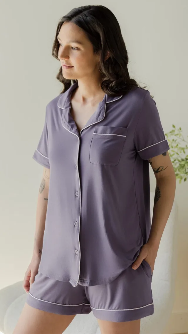 Clea Bamboo Short Sleeve Pajama Set