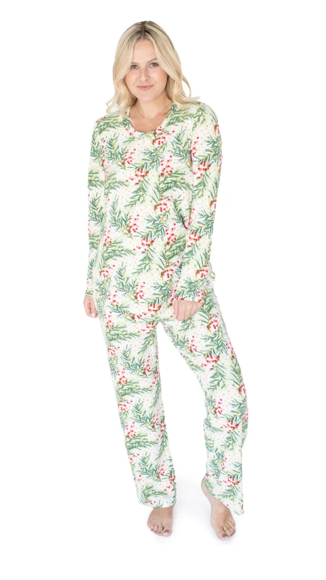 Fleece Nursing & Maternity Pajama Set