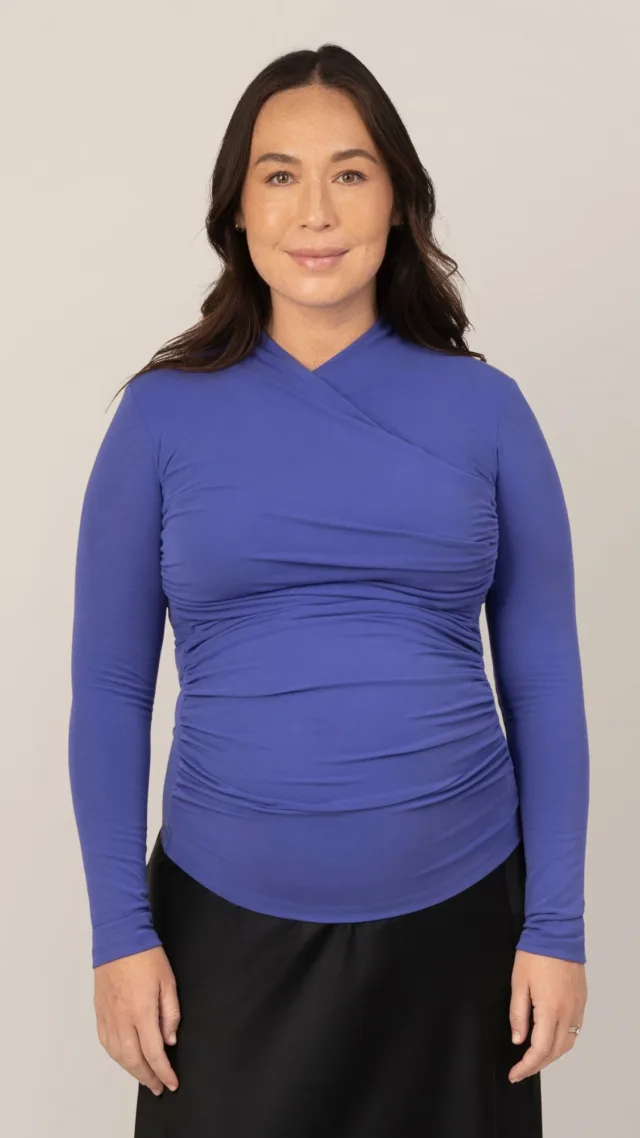 Gianna Shirred Maternity & Nursing Top