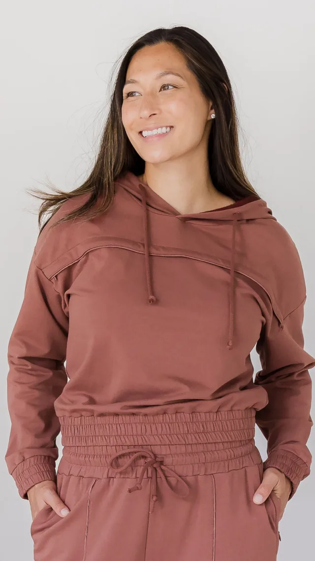 Mila Cropped Nursing Hoodie