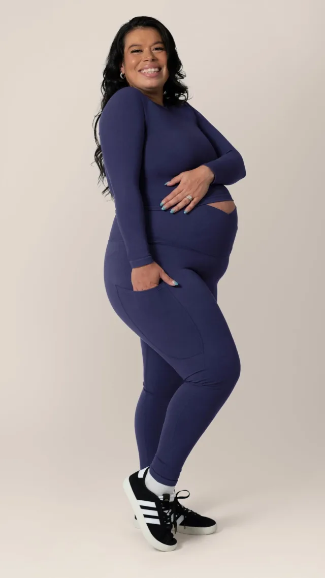 Sublime®️ Bamboo Maternity & Postpartum Crossover Legging