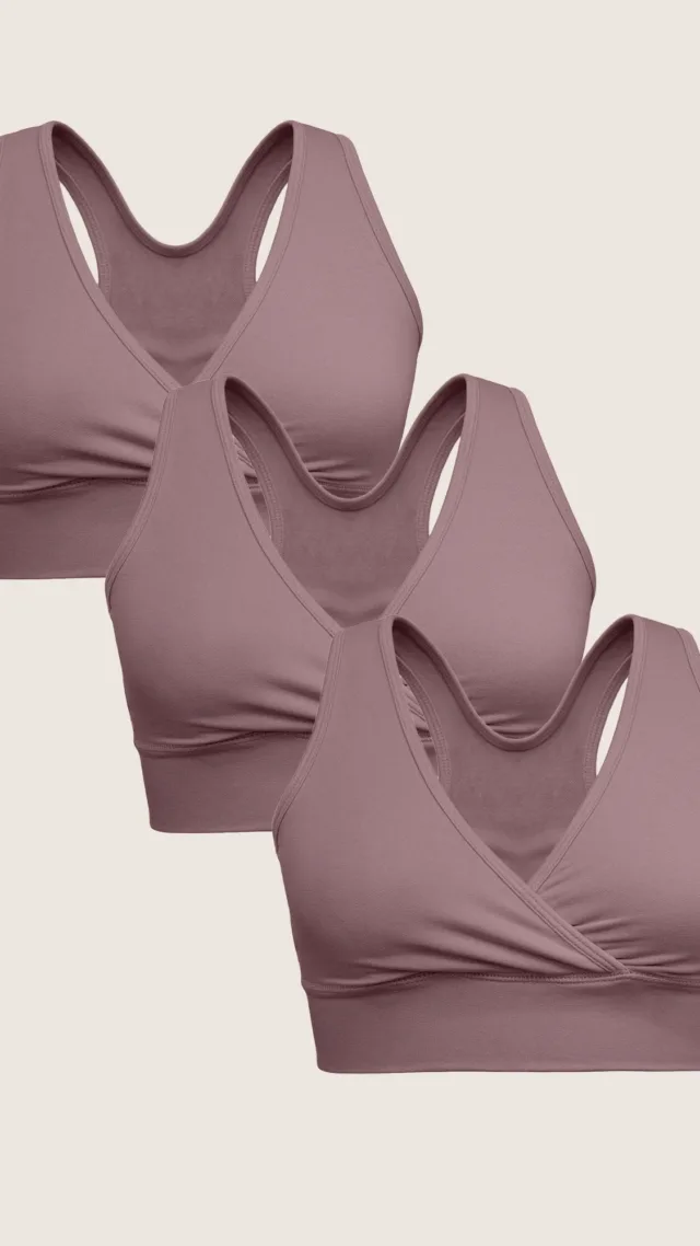 Wash Wear Spare® French Terry Nursing Bra Pack