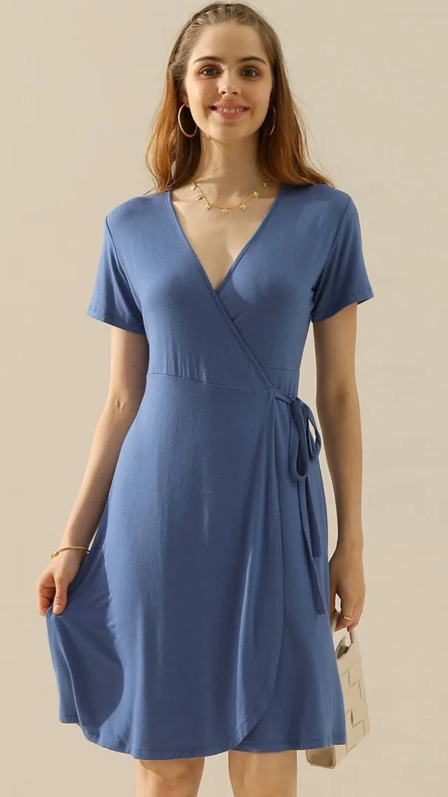 Casual Wrap Dress