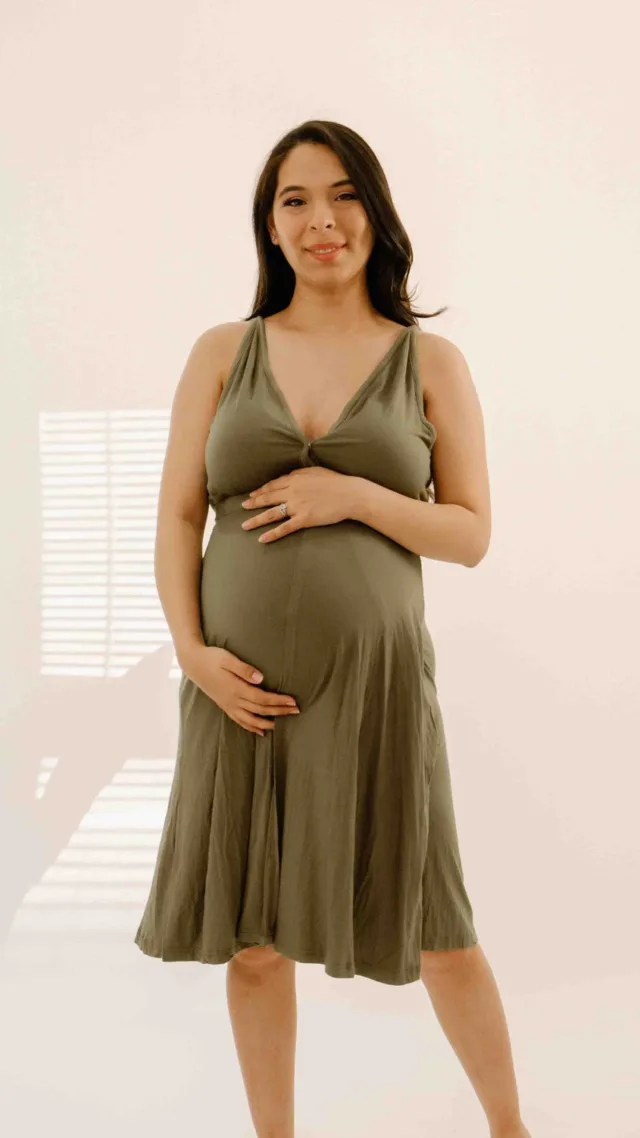 Juliet Labor & Postpartum Gown In Sage