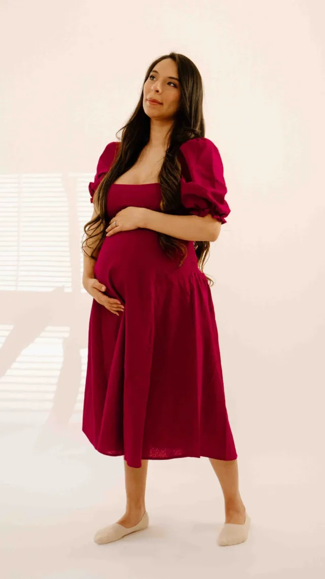 Selena Dress In Merlot