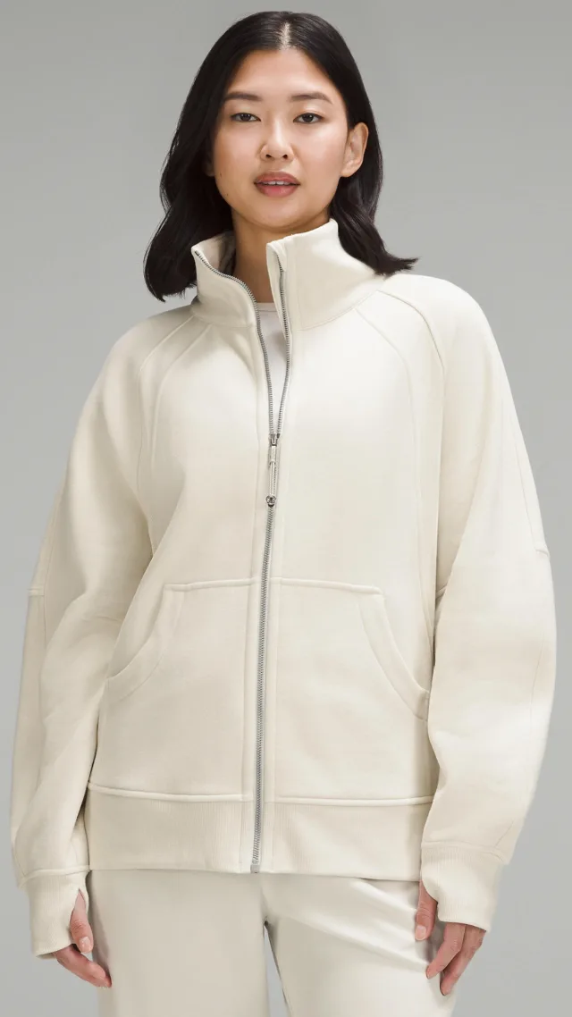 Scuba Oversized Funnel-Neck Full Zip