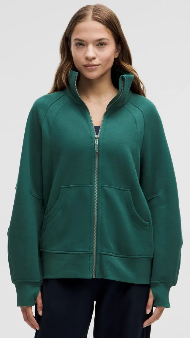 Scuba Oversized Funnel-Neck Full Zip