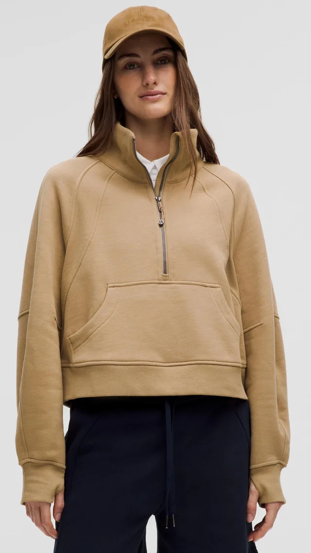 Scuba Oversized Funnel-Neck Half Zip