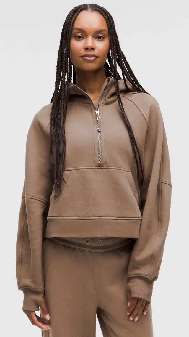 Scuba Oversized Half-Zip Hoodie