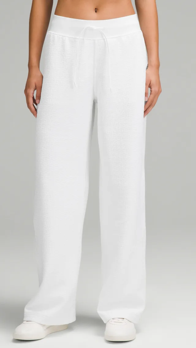 Textured High-Rise Wide-Leg Track Pant  Regular